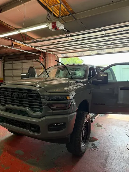 Ram 2500 in the tint bay